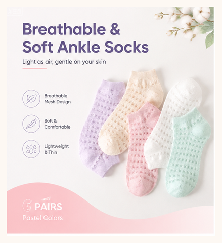 Invisibility Sock Loafer - Kadınlar için Nefes Alabilen Bilek Çorapları