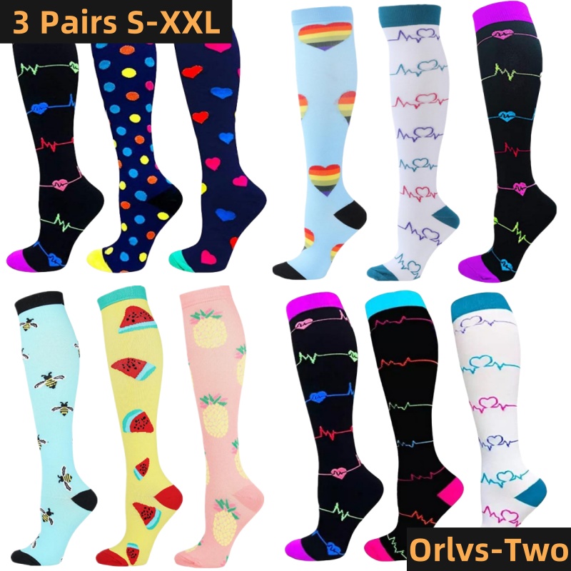 Compression Sock Medical - S-XXL 3 Çift Ücretsiz Kargo Hemşire