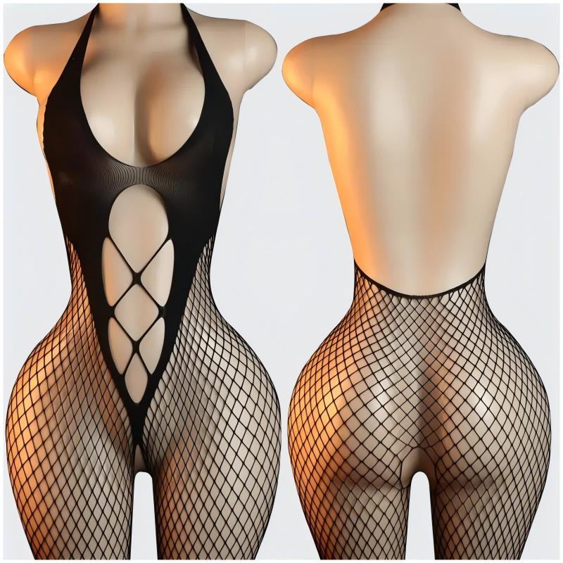 Artı Boyutu Şeffaf Bodysuit Se - Fishnet Stocking Women incelemesi ve fiyatı