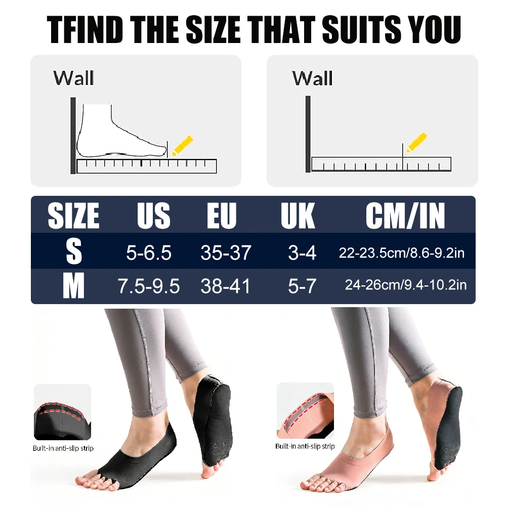 Kadınlar için 1 çift ayaksız y - Grip Sock Yoga incelemesi ve fiyatı